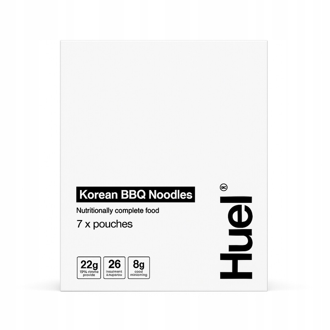 Huel Hot & Savoury Nudle v korejské Bbq omáčce – 7 jídel