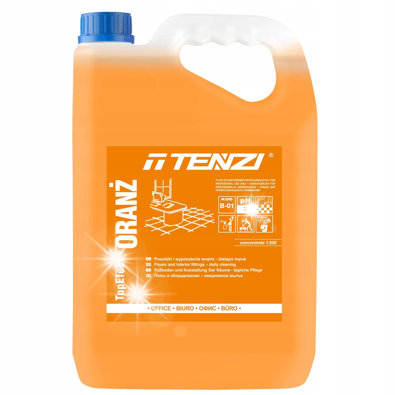 Tenzi Topefekt Oranž Pro Mytí Podlah Panelů 5 L