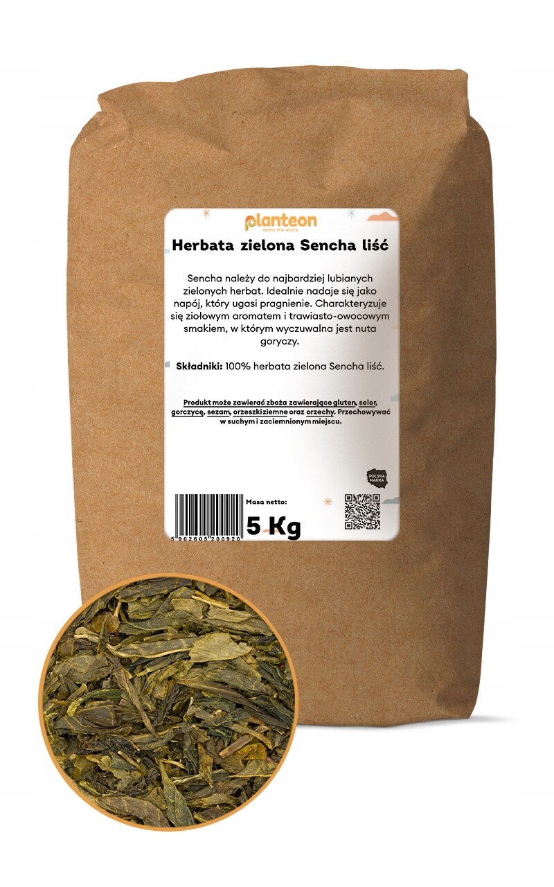 Čaj zelený Sencha list 5 kg
