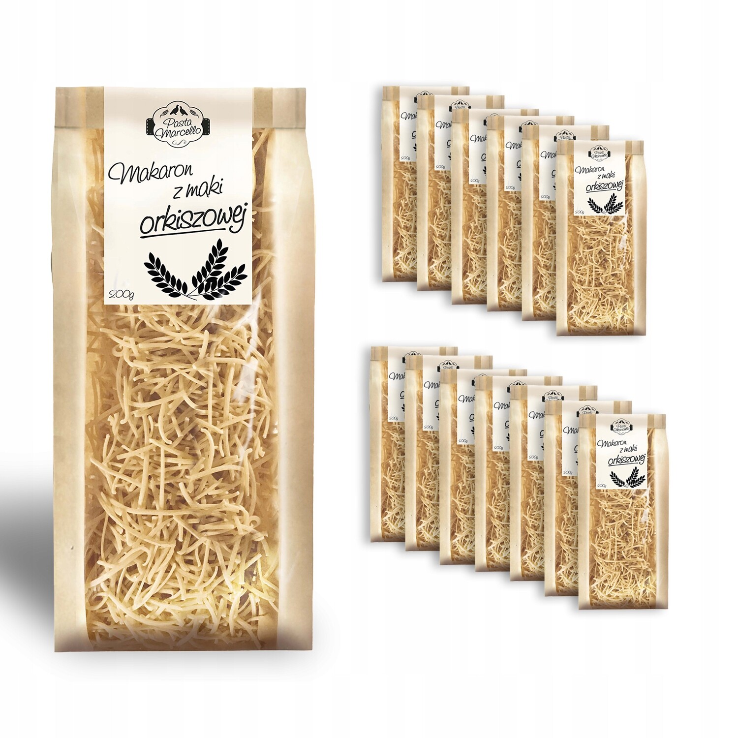 Špaldové Těstoviny Marcello Thread 200g (14 ks