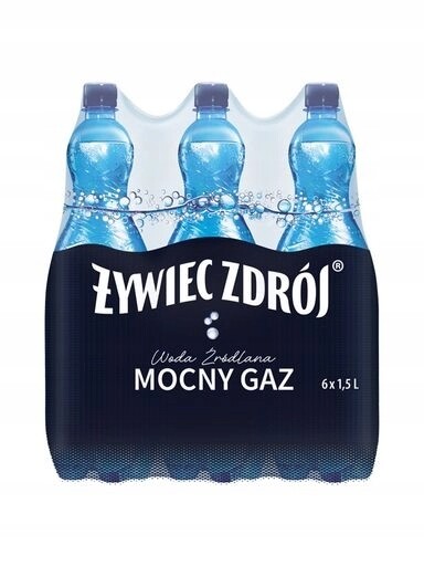 2x Żywiec Zdrój Silný plyn Pramenitá voda 6 x 1,5 l