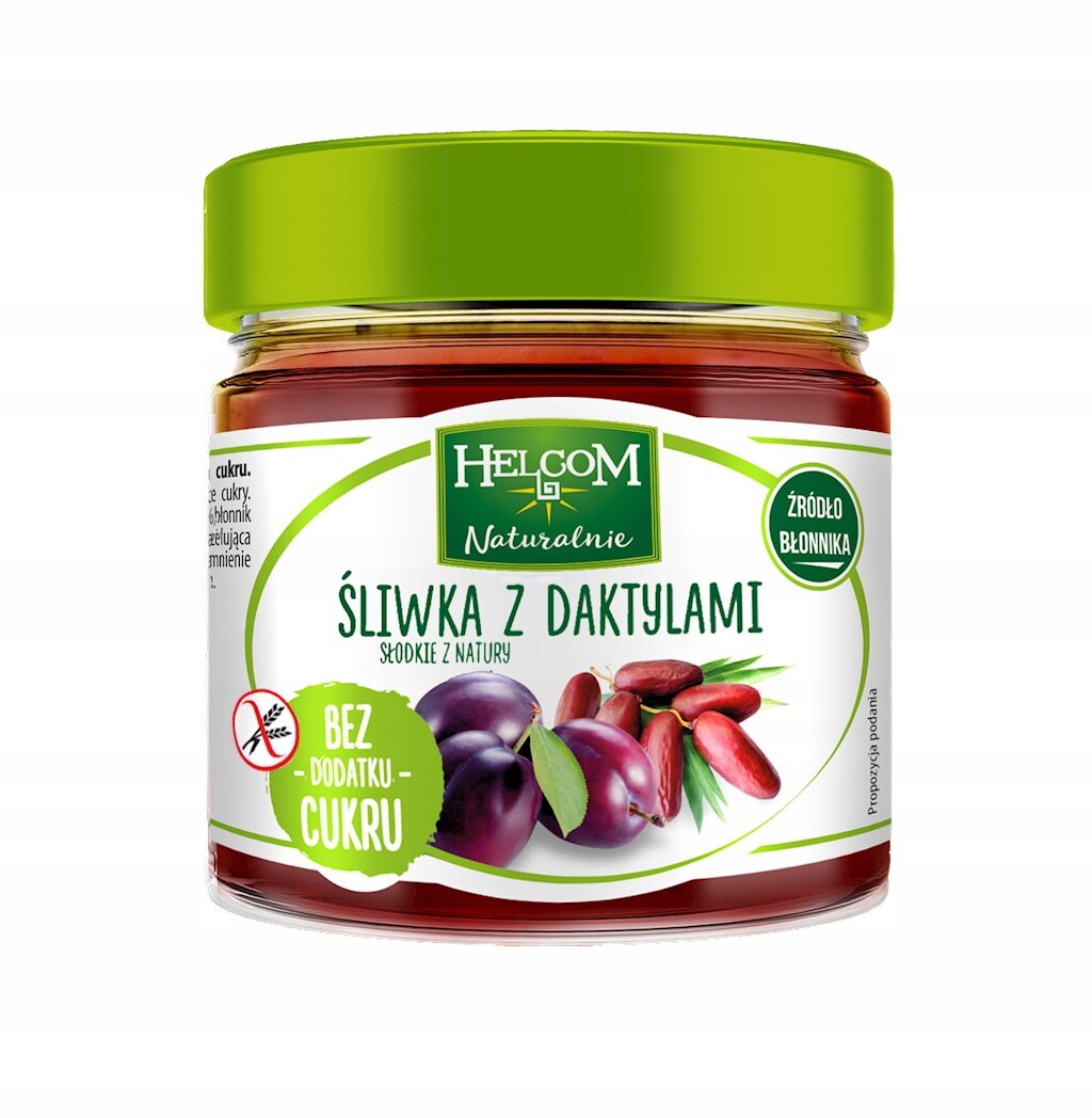 5x Helcom Ovocná pasta Švestka s datlemi 200 g