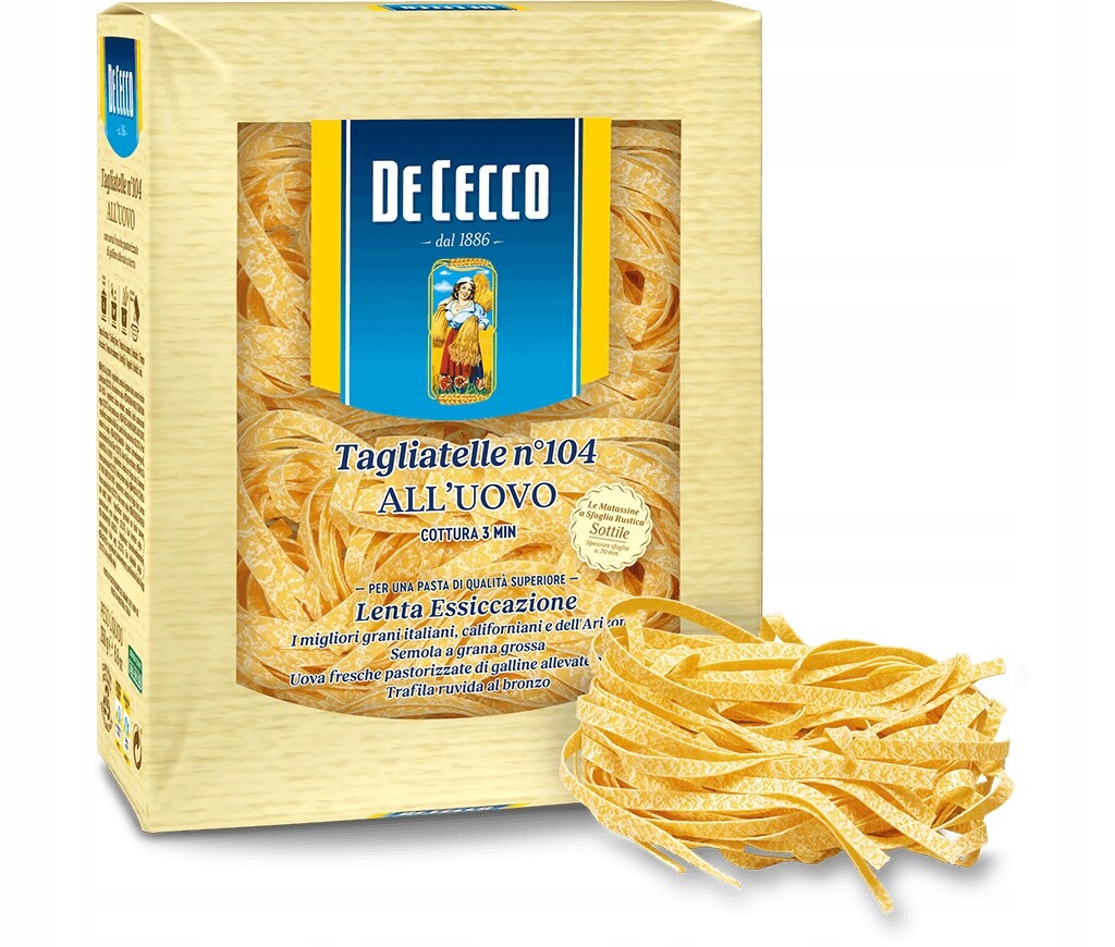 5 x Těstoviny Tagliatelle De Cecco 250 g