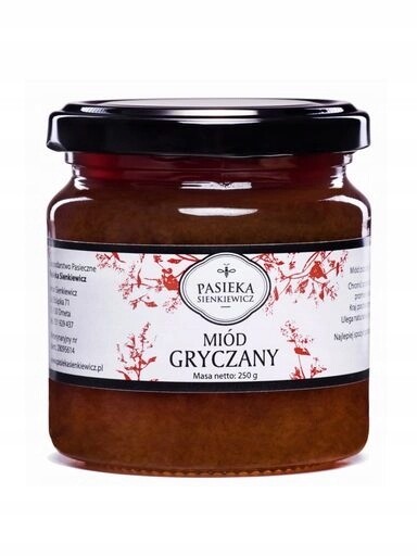 3X Pasieka Sienkiewicz Pohankový med 210 ml