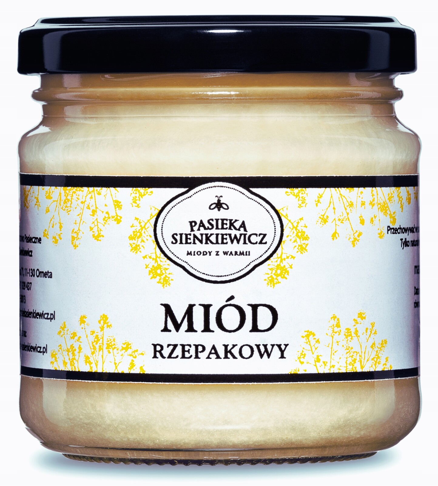 3X Pasieka Sienkiewicz Řepkový med 210 ml 250 g