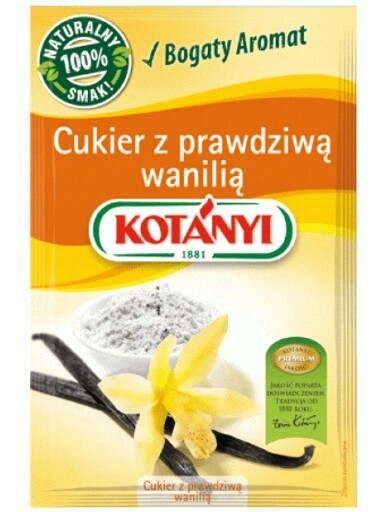 13 x Kotanyi cukr s vanilkou 10 g cukr cukr
