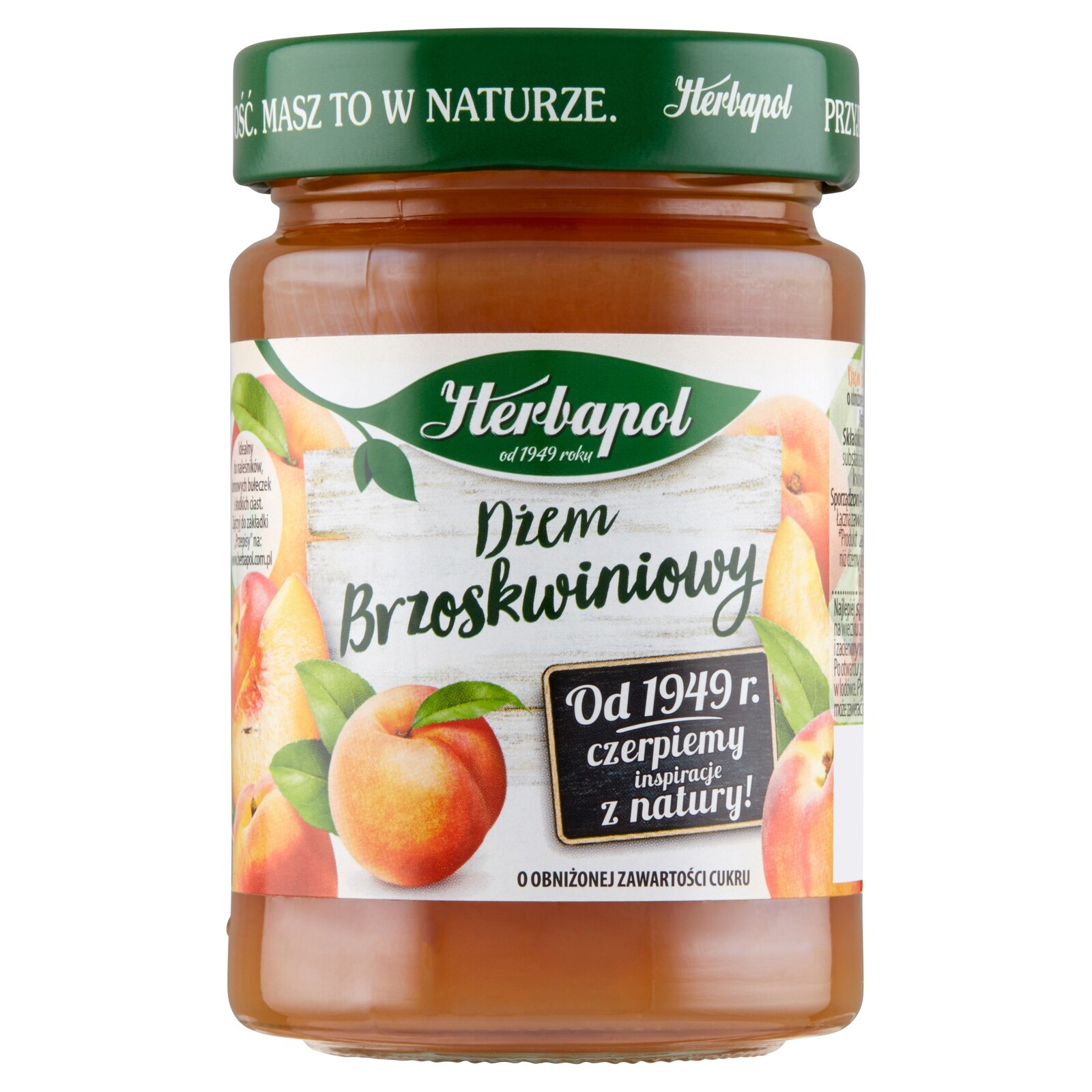 9X Herbapol Nízkoslazený broskvový džem 280 g