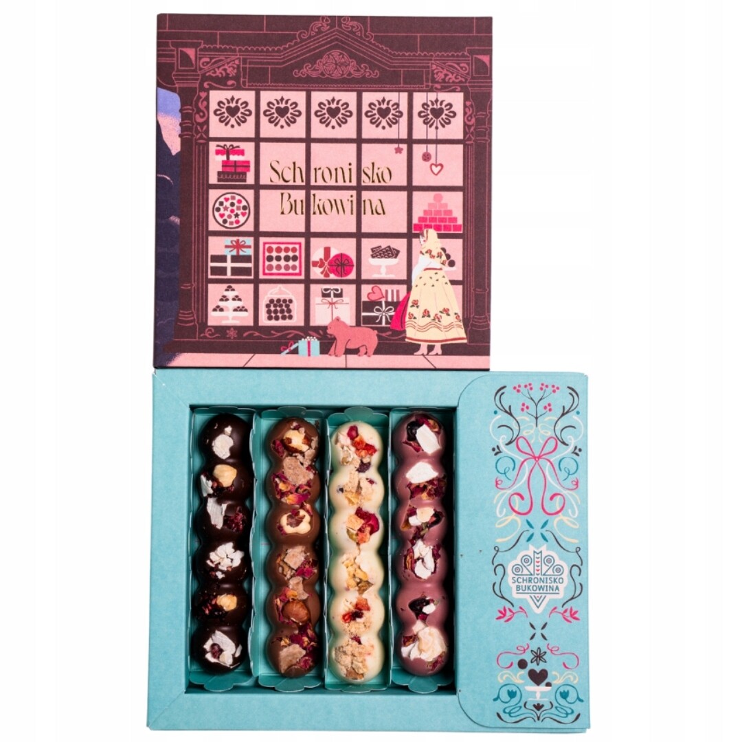 Tyčinky s lyofilizovaným ovocem a ořechy 4 kusy Schronisko Bukowina