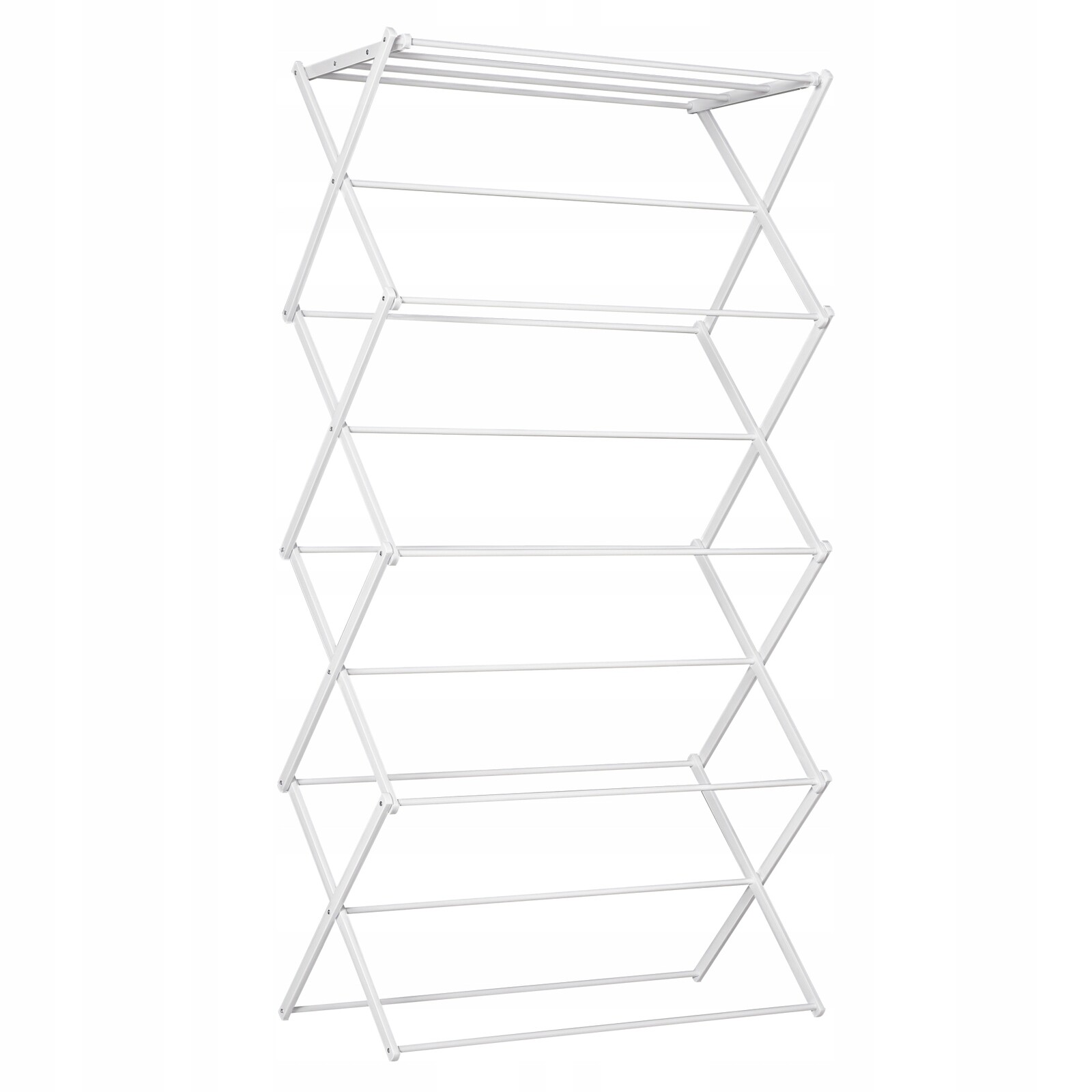 Skládací věšák na prádlo Homcom s 8 úrovněmi, bílý