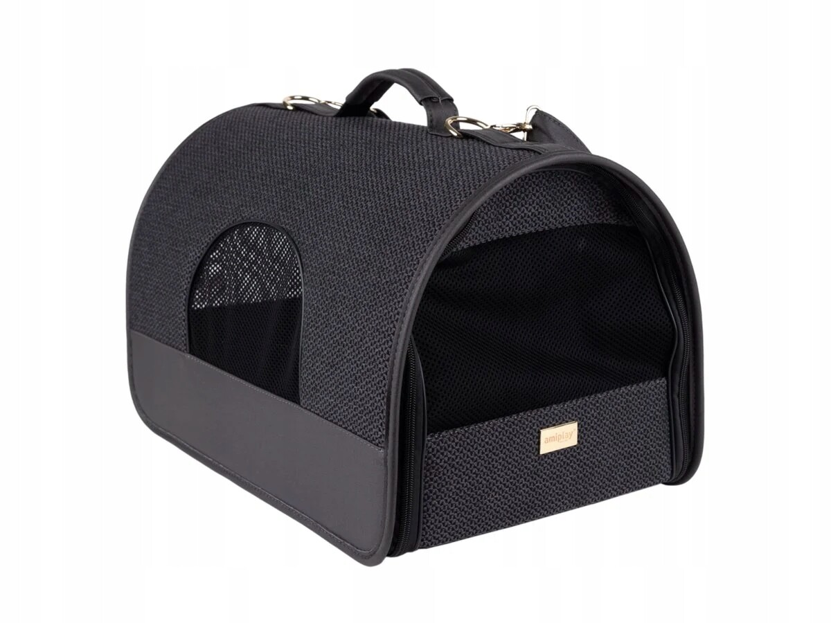Amiplay Přepravka pro psa Milano velikost L Černá