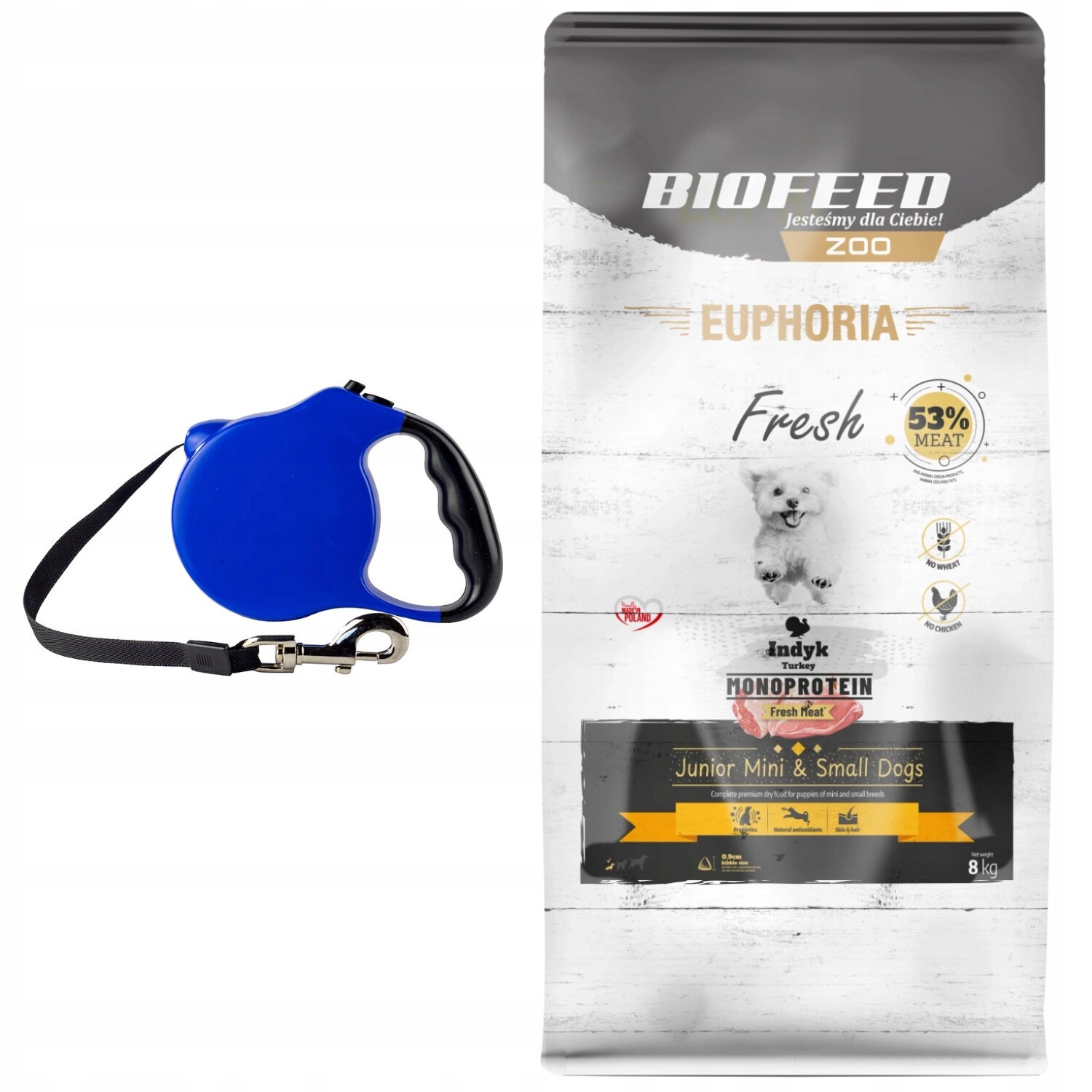 Euphoria Krmivo pro psy štěňat mini Xs/s bezobilné Krůta králík 8 kg