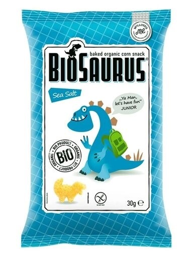 10 x Biosaurus Kukuřičné křupky Dinosauři s mořskou solí Bio 30 g