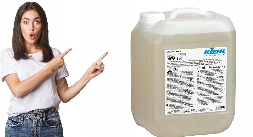 Tekutý přípravek na strojové mytí nádobí DIWA-Evo 10L