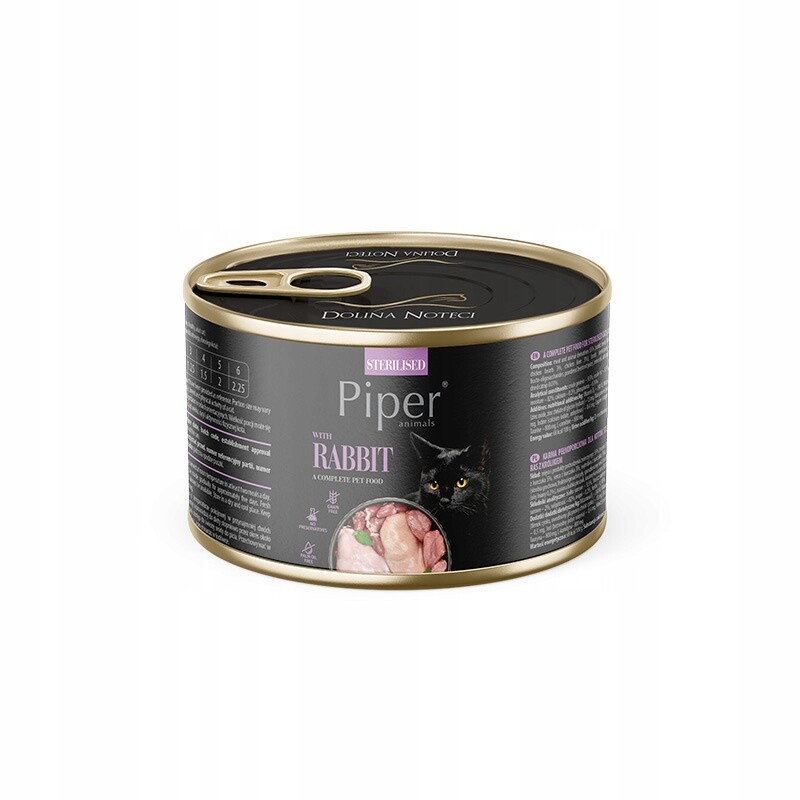 9X Piper Animals Sterilised s krolíkem 185 g