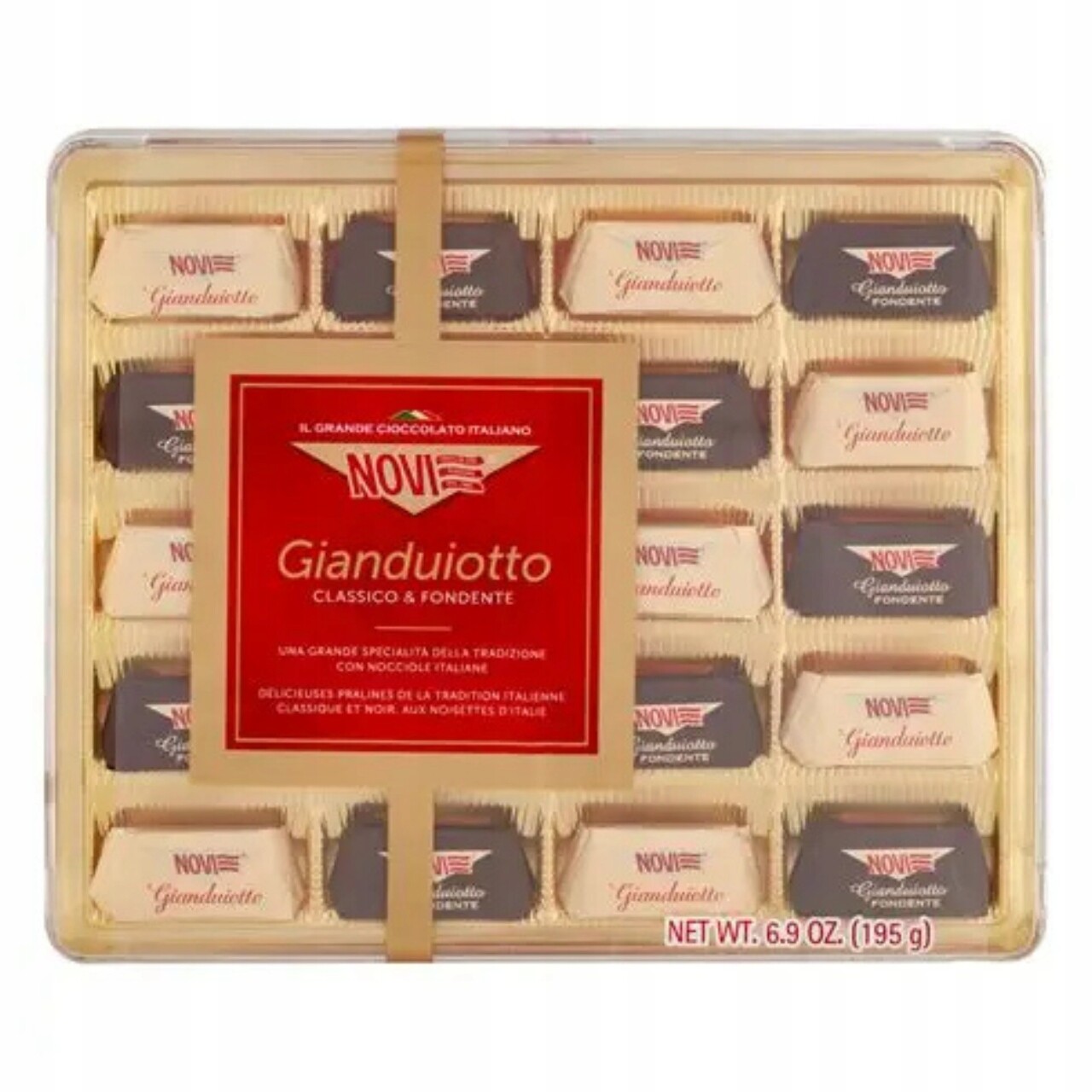 2x Novi Gianduiotto Italské Pralinky Ořechové Bonboniéra 195 g