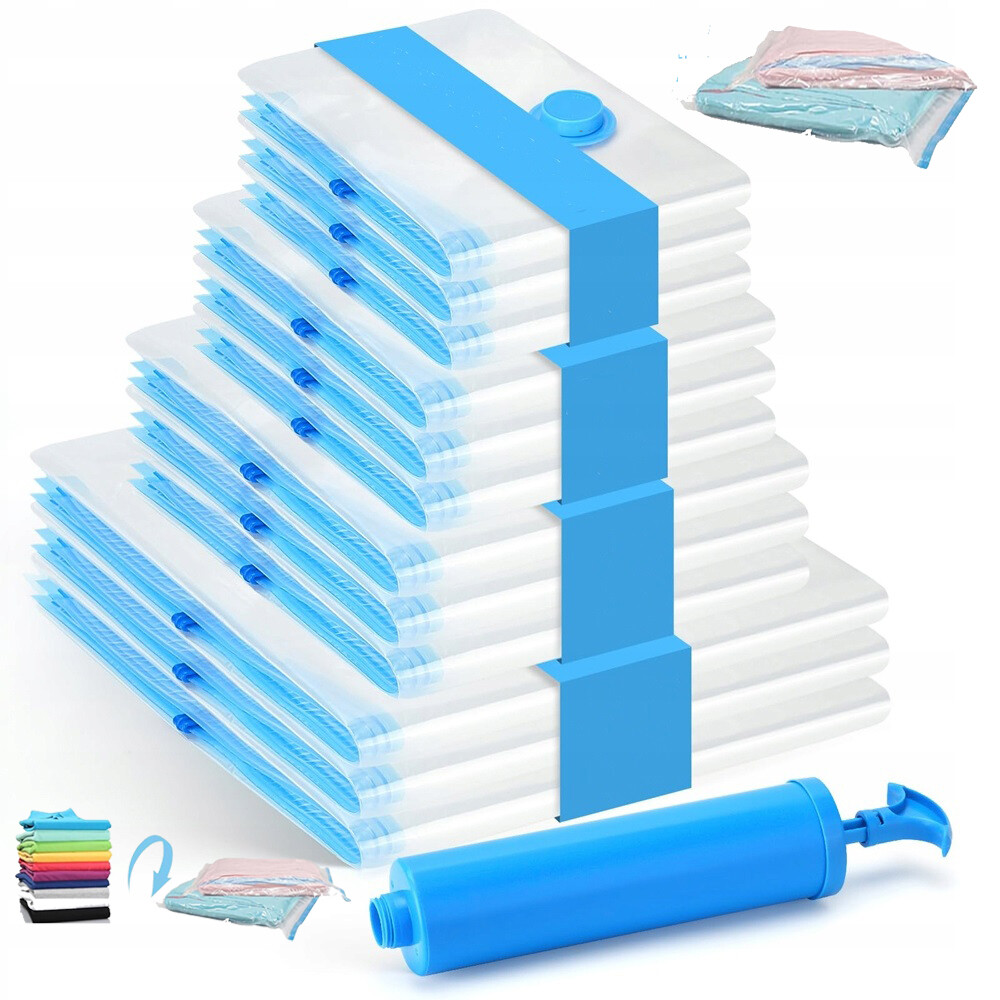 Vakuové Pytle Na Oblečení Povlečení Tašky, Sada 12 Kusů, 4 Velikosti