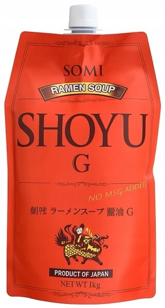 Japonský koncentrát vývaru na bázi sójové omáčky pro ramen Shoyu 1 kg Somi