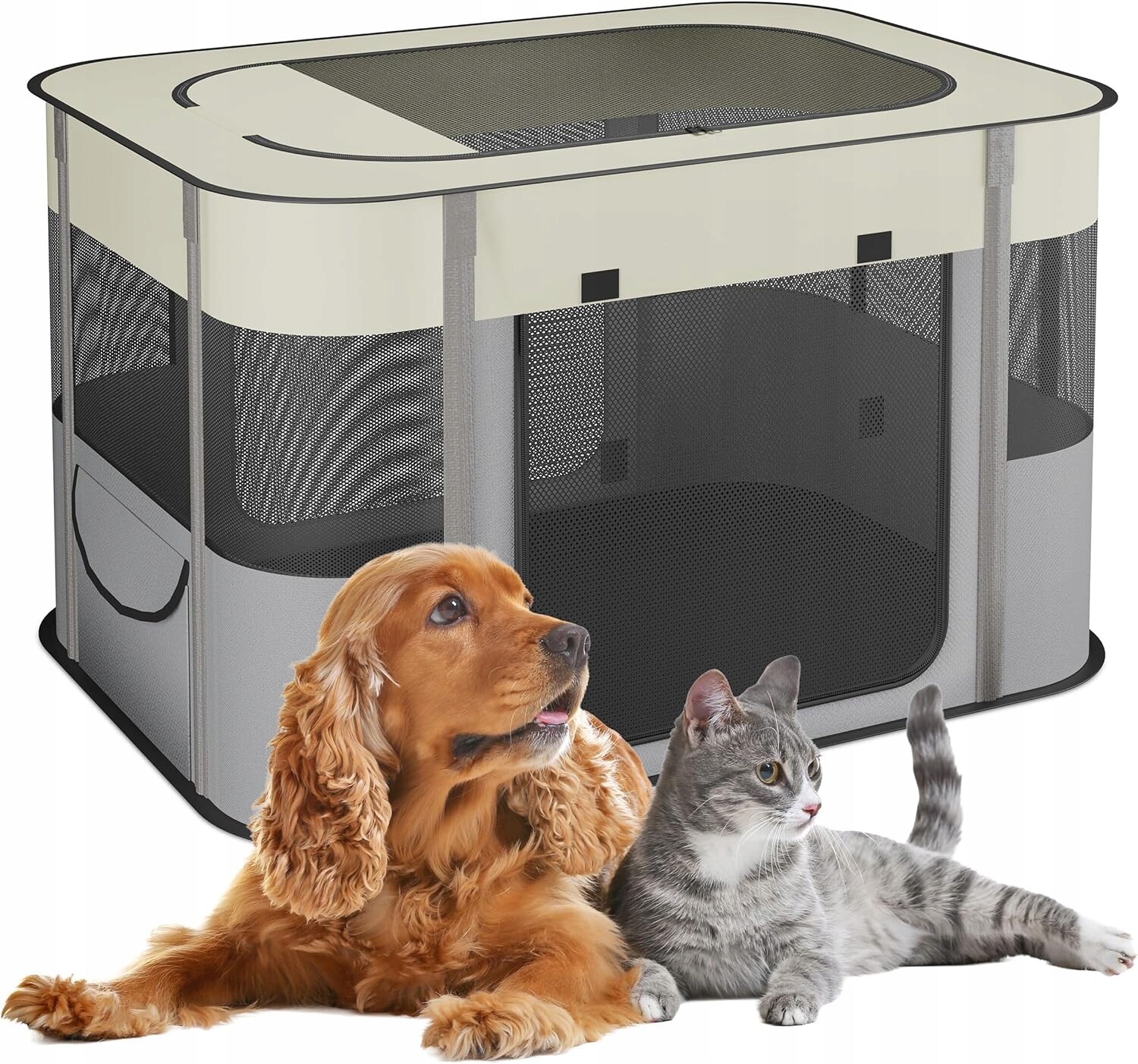 Skládací výběh pro štěňata Relaxdays 60 x 90 x 68 cm