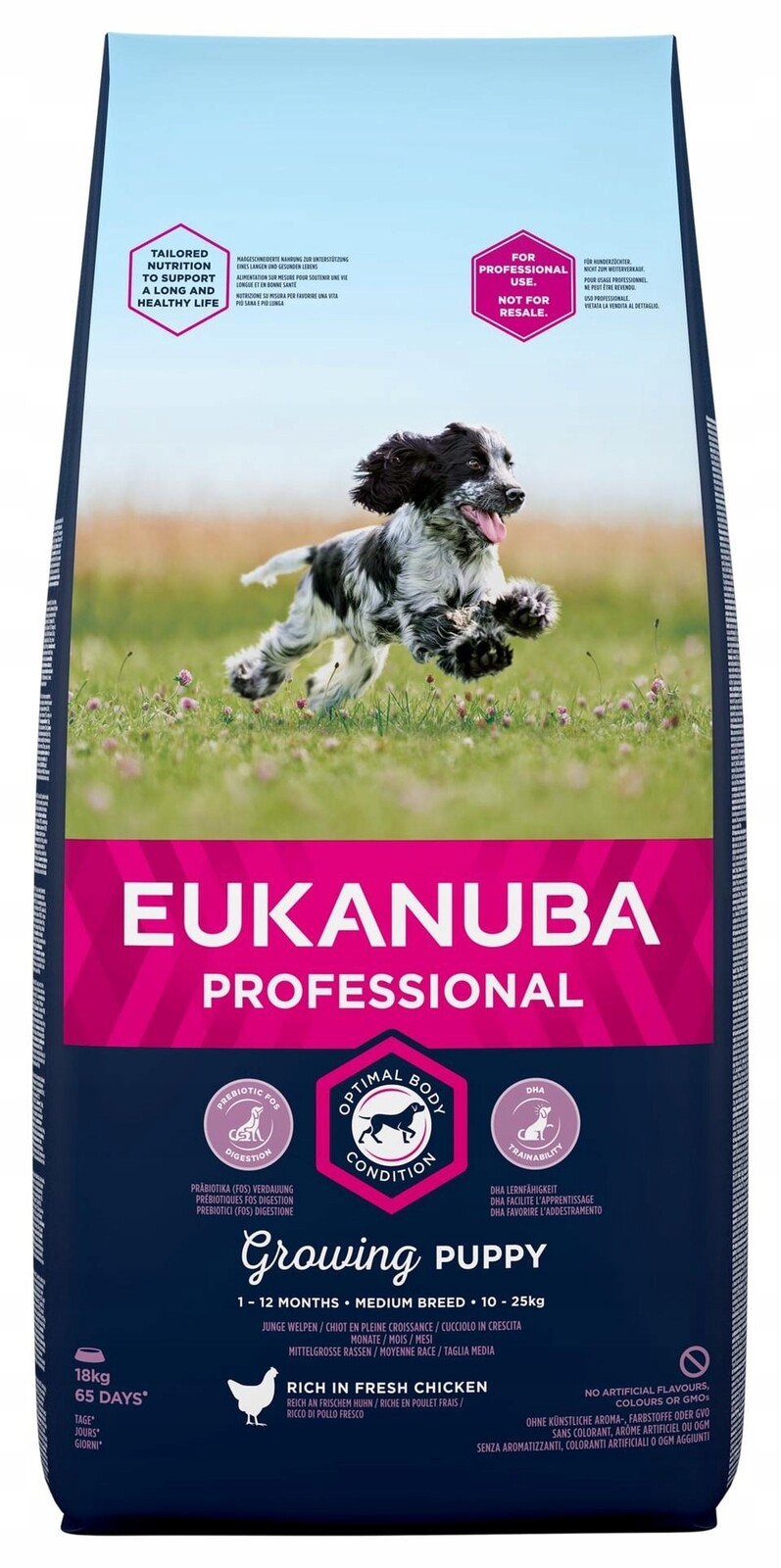 Eukanuba krmivo suché kuře 18 kg