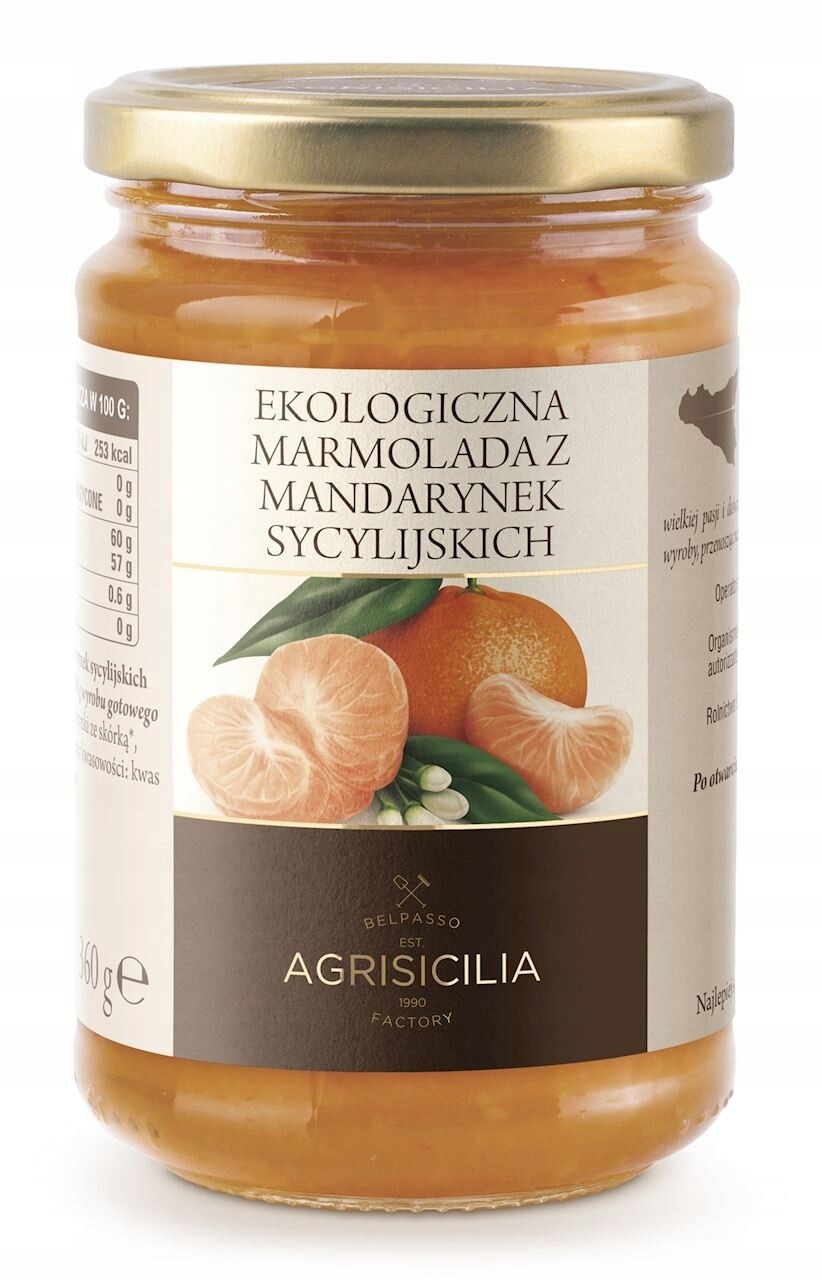 3x Agrisicilia Marmeláda ze sicilských mandarinek Bio 360 g