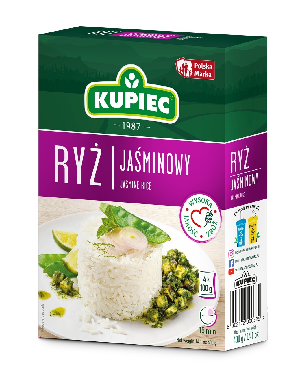 7x Kupiec Jasmínová rýže 4 x 100 g