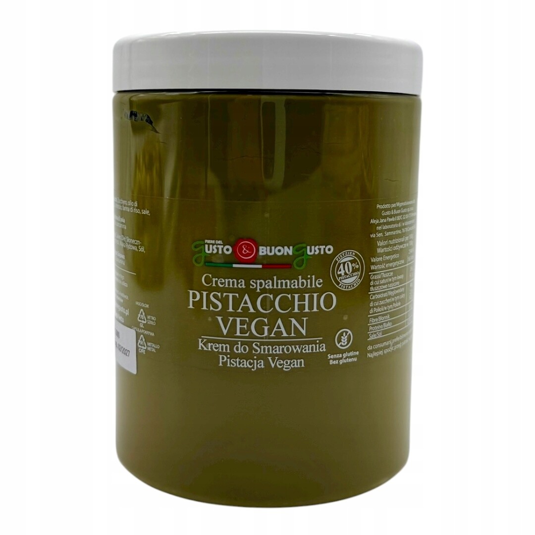 Veganský pistáciový krém 1 kg Sicilský Gusto Buon Gusto