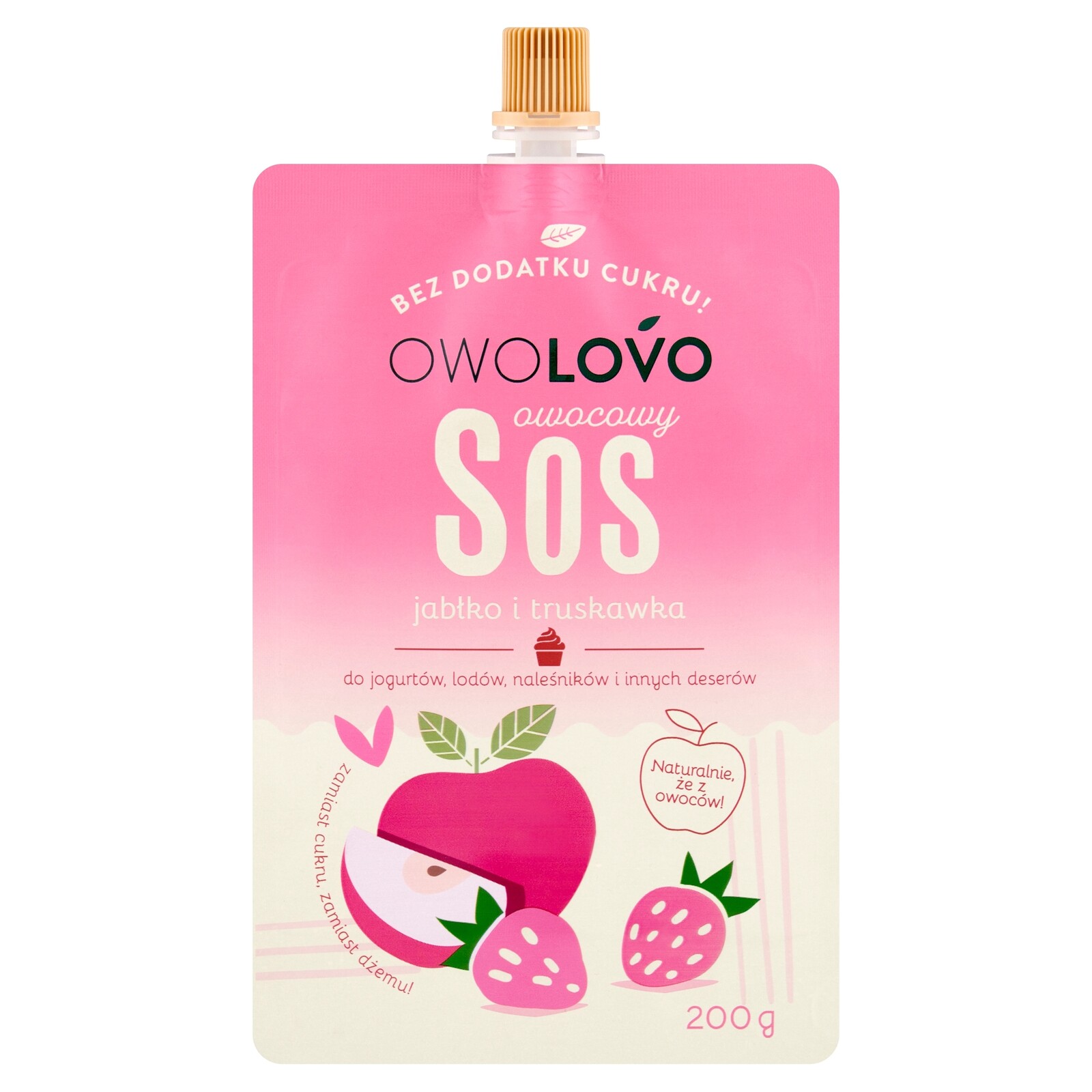 8x Owolovo Omáčka Jablko-Jahoda 200 g