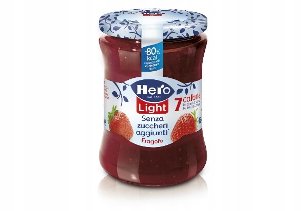 4x Zavařenina z jahod bez cukru 280 g Hero