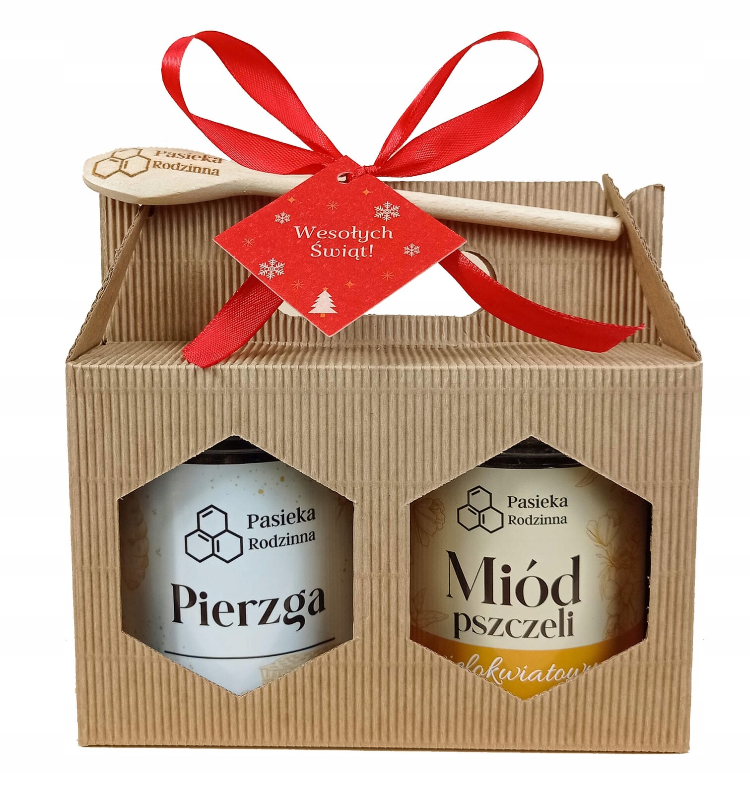 Vánoční Dárková sada med mnohokvětý 410 g pyl 200 g