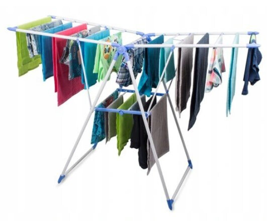 Sušák 2úrovňová 10 m skládací šňůra na prádlo