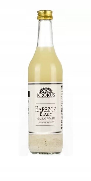 4x Krokus Bílý boršč na kvásku nepasterizovaný 480 ml