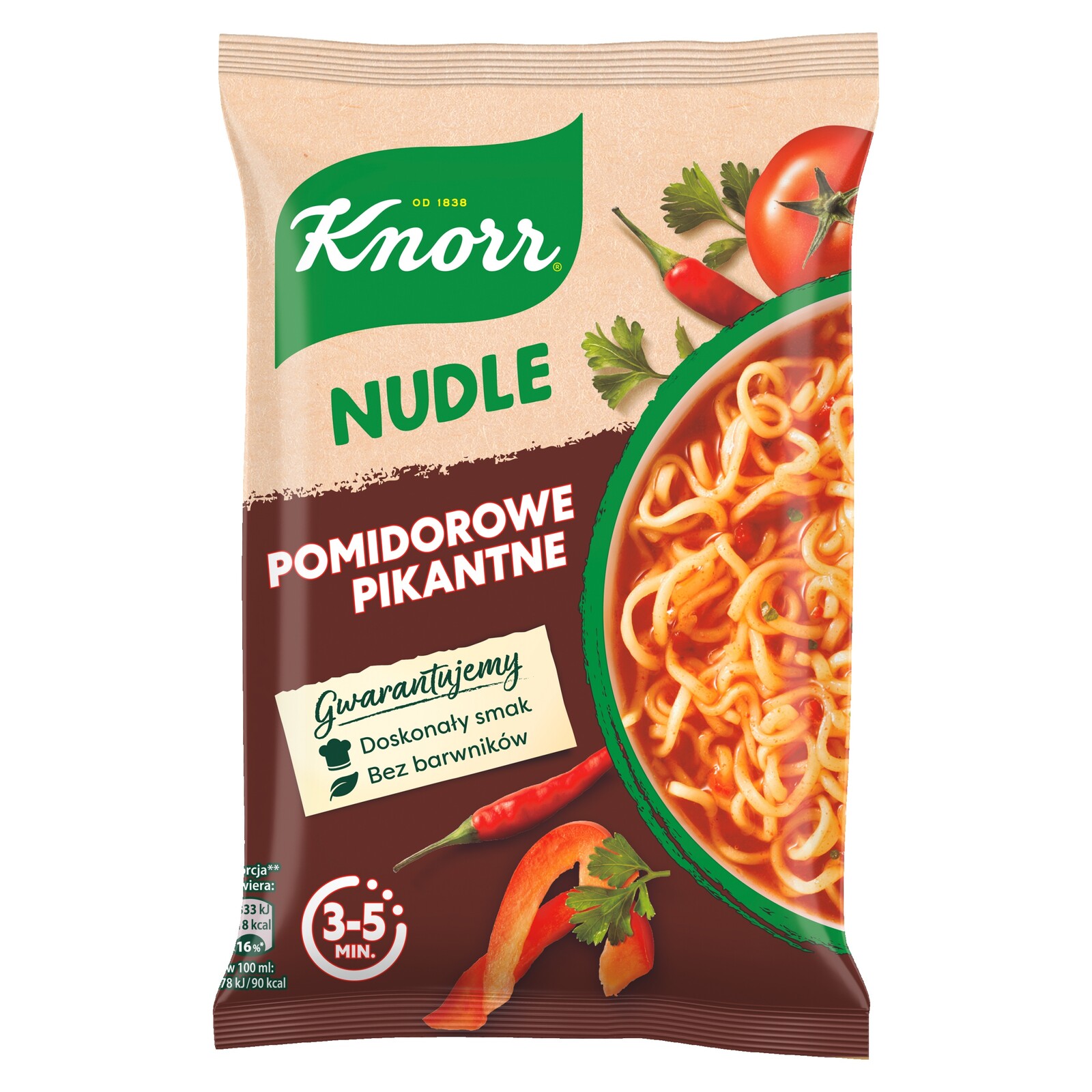 13 x Knorr Nudle instantní polévka Rajčatová pikantní 63 g