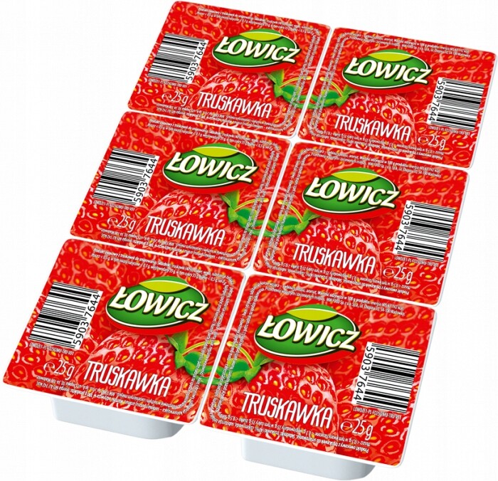 7x Łowicz džem, ovocná pochoutka z jahody 6x25 g