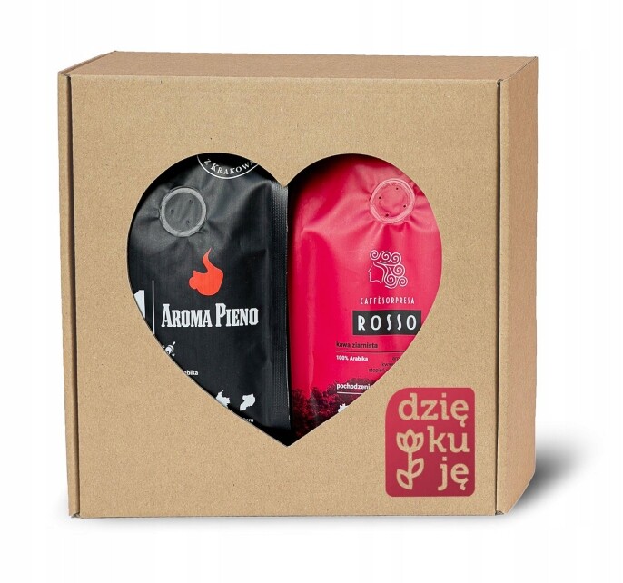 Caveres Sada Srdce: Aroma Pieno a Sorpreso Rosso Mletá káva 2x250 g