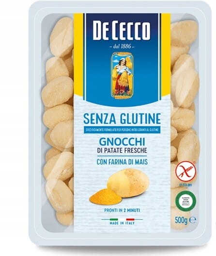 5 x bezlepkové noky Senza Glutine 500 g De Cecco