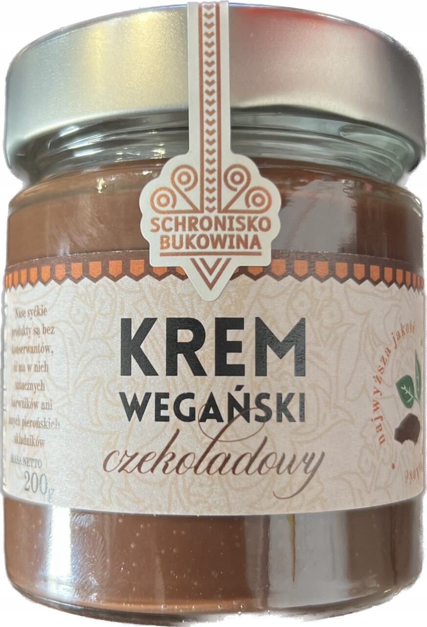 3X Čokoládový veganský krém 200 g Schronisko Bukowina bez mléka