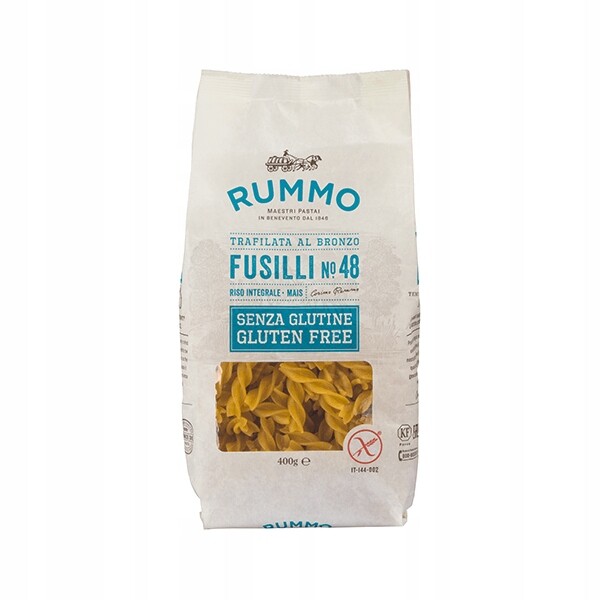 5x Rummo Těstoviny Fusilli bezlepkové 400 g