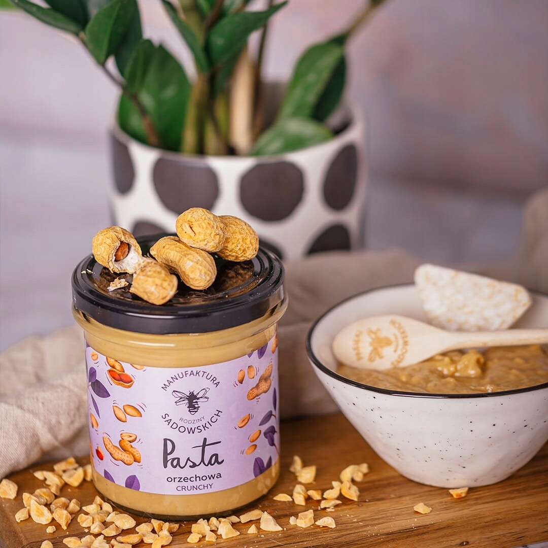 3x Pasieki Rodziny Sadowskich Ořechová pasta crunchy 300 g