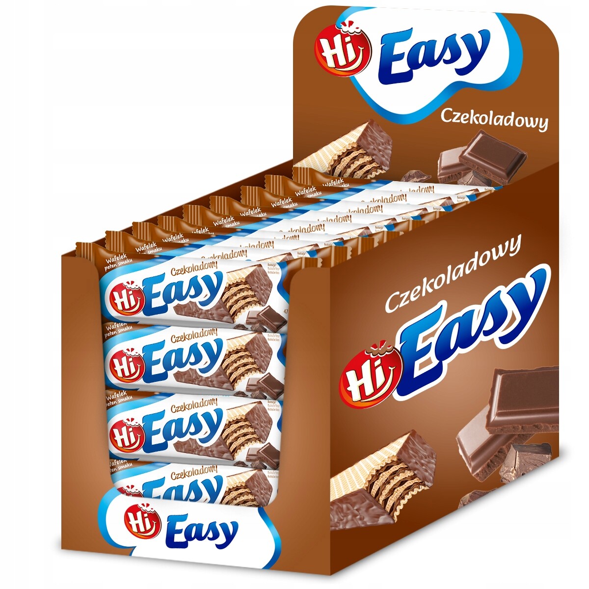 2x Čokoládové oplatky Hi Easy – sada 36 x 47 g