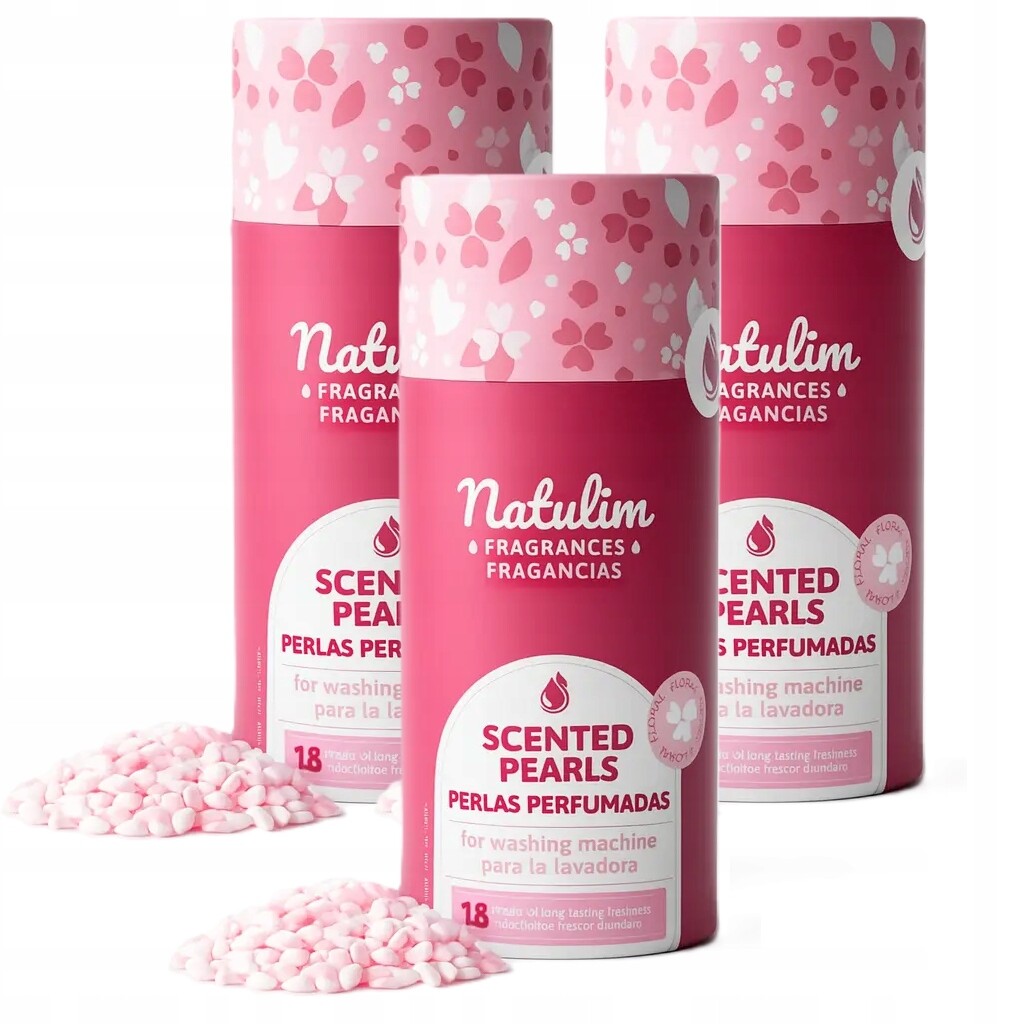 Květinové vonné perličky do praní Natulim 3 balení