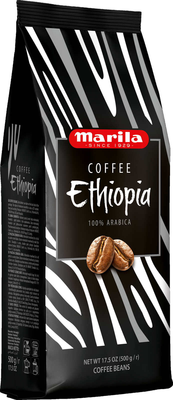Káva zrnková Marila Ethiopia 0,5 kg Arabica