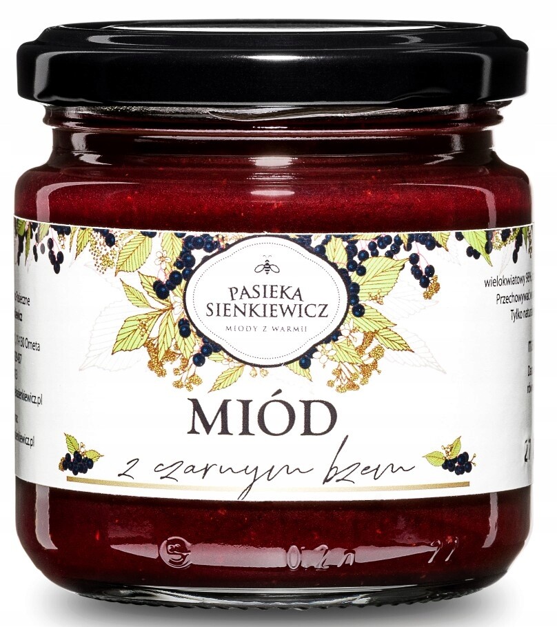 3X Pasieka Sienkiewicz Med S Černým Bezem 250 G