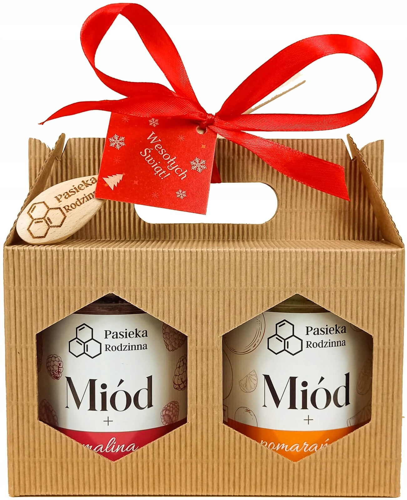 Vánoční Dárková sada med s zázvorem mnohokvětý med 410 g