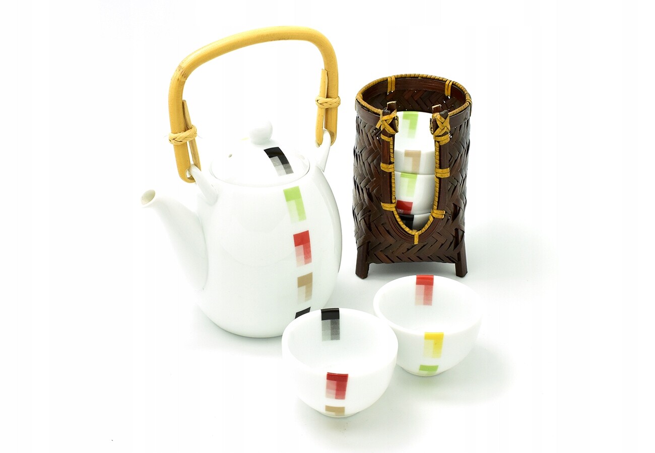 Sada na čaj Harlekin čajová konvice 440 ml 5 kusů s košíkem