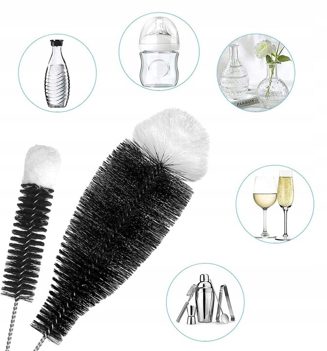 Kartáčky Na Lahve Sodastream S Dlouhou Rukojetí A Přírodními Štětinami