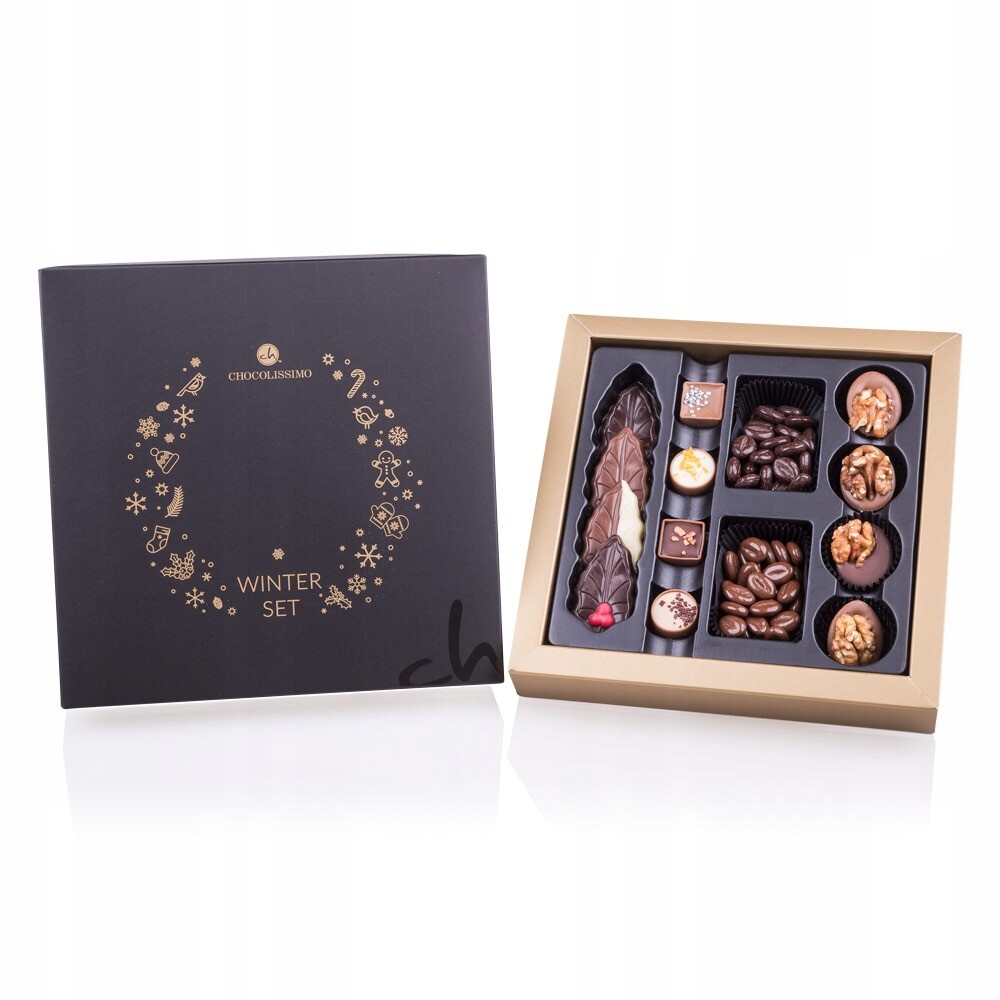 Vánoční sladkosti z Belgické čokolády, sada Mikulášské Vánoce Dárek