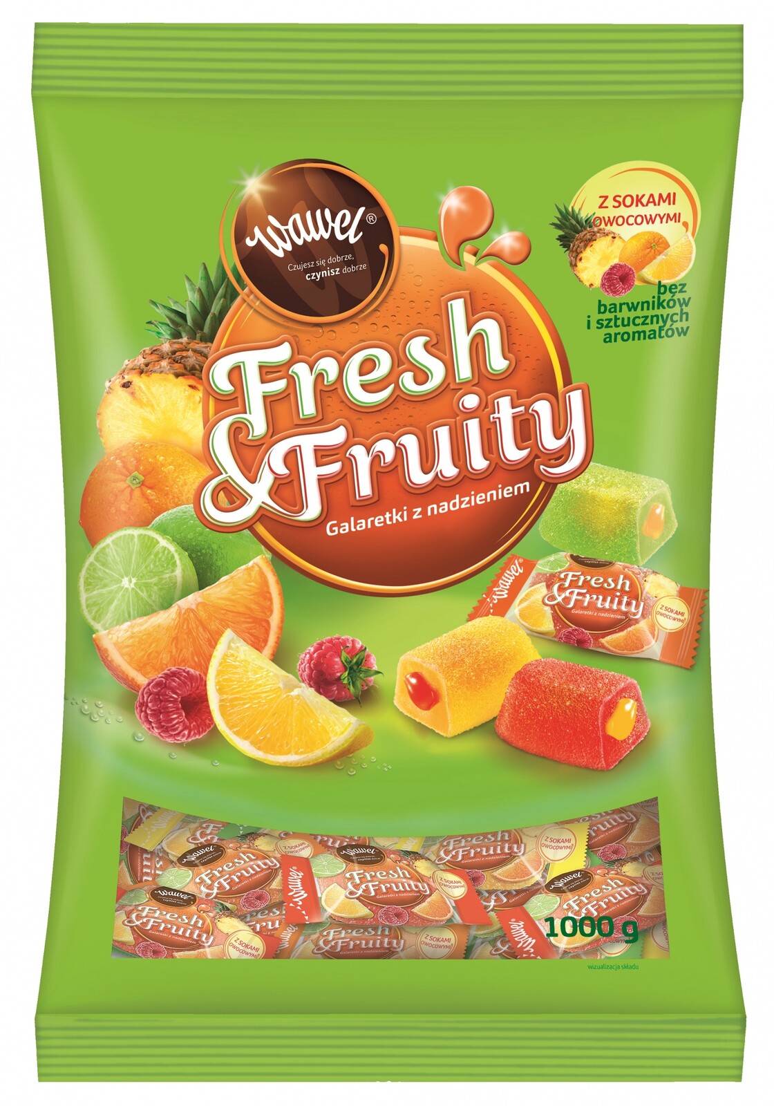 2x Wawel želé Fresh Fruity 1 kg