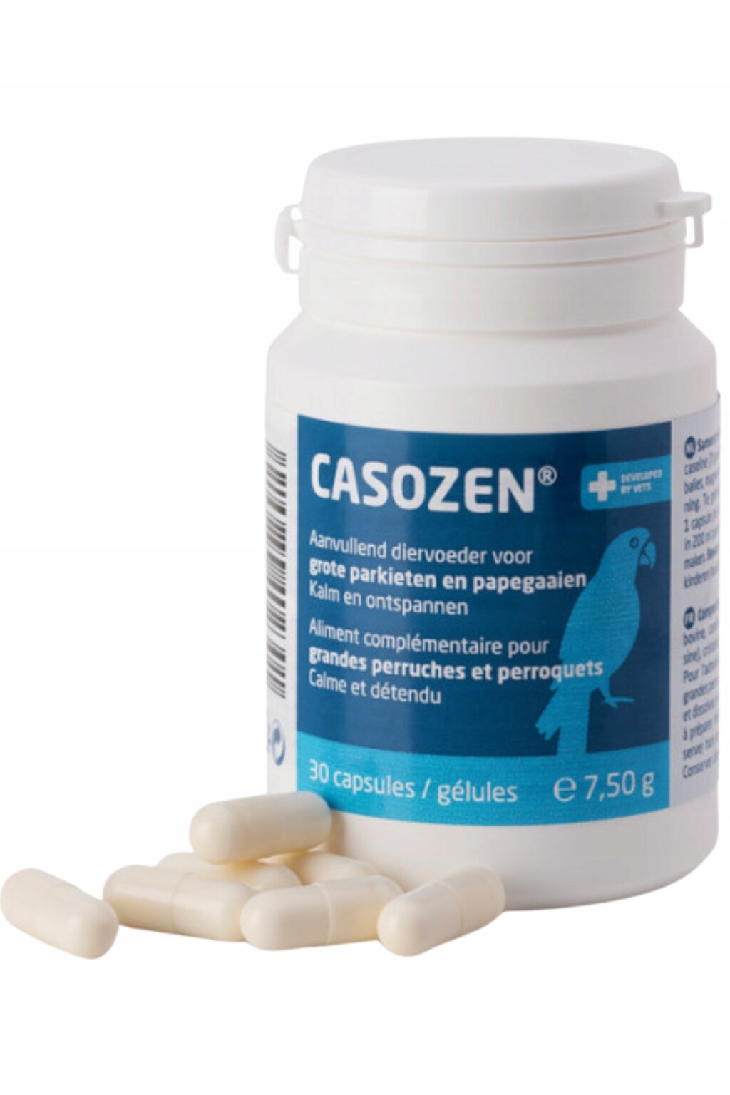 Casozen – Přírodní přípravek proti stresu a škubání peří – 30 kapslí