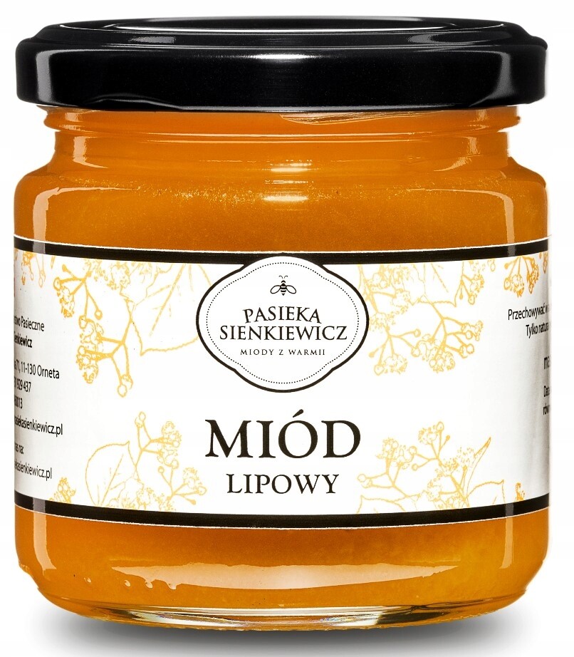 3X Pasieka Sienkiewicz Lipový med 210 ml 250 g
