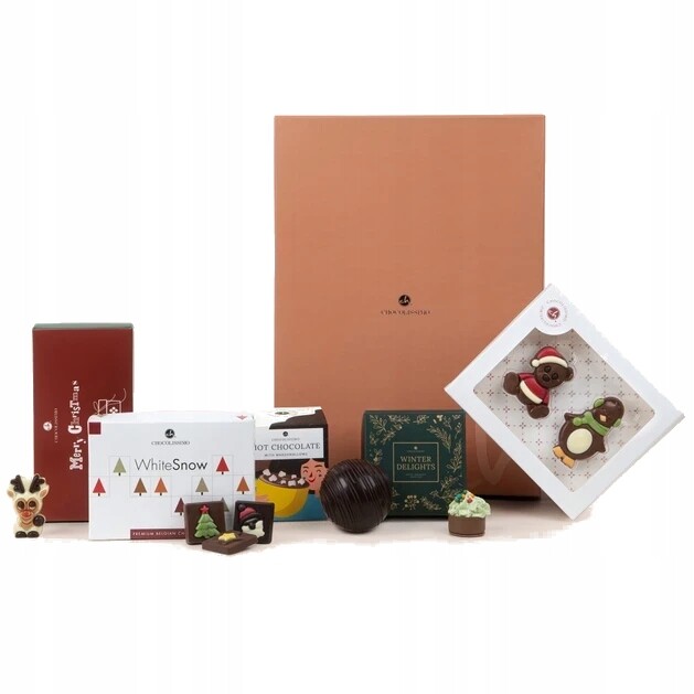 Dárková sada na Vánoce pro děti z belgické čokolády